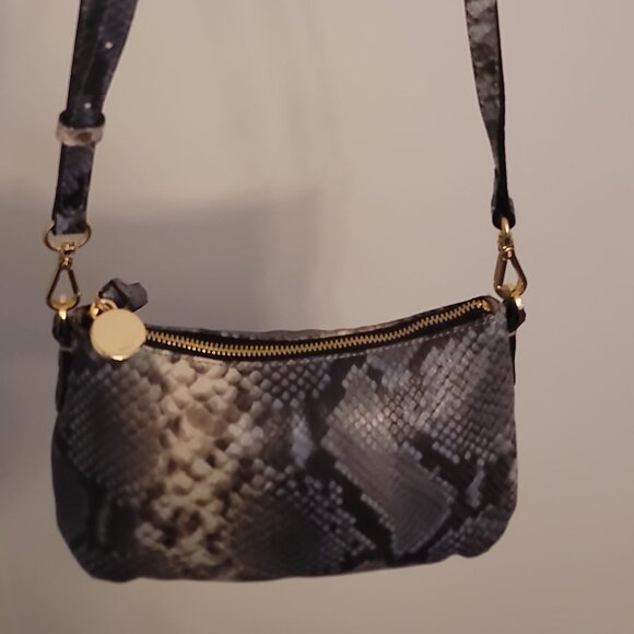 G.I.L.I. Blue Snakeskin Crossbody Bag - Picture 7 of 13